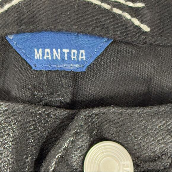 Daily Blue By AG Mantra Wide Barrel Leg Jeans Coated Octopus Button Fly 30 NEW - Picture 7 of 16
